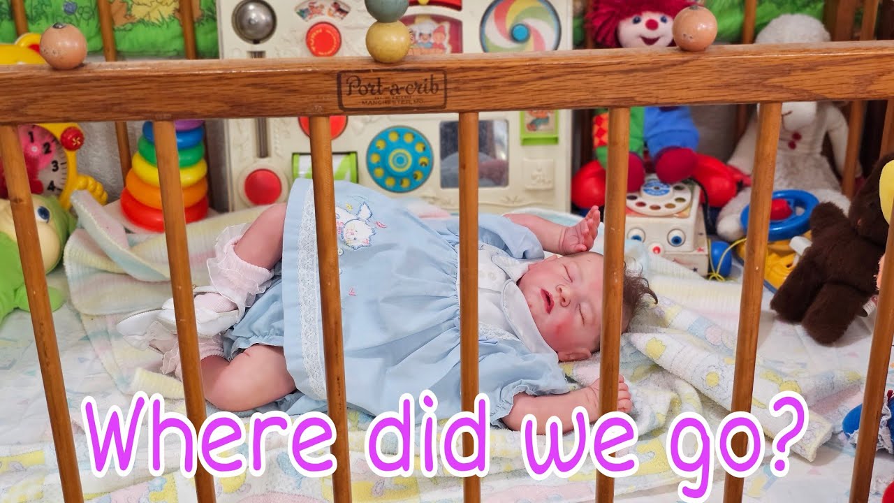 Thrift With Me! Shopping w/Silicone Baby- Changing Reborn Baby Doll into Vintage Dress| nlovewith...