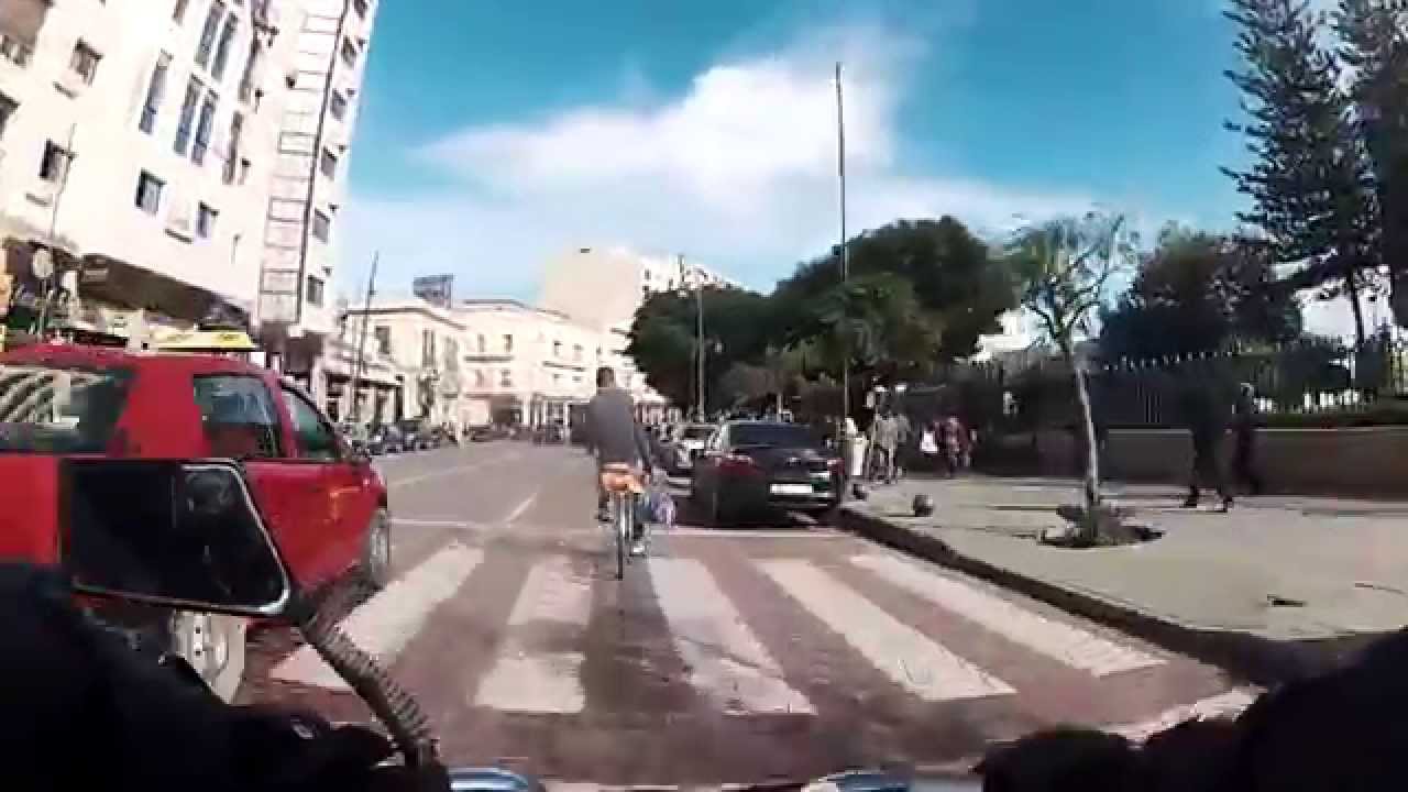 Oujda HD.  وجدة  من  شارع ادريس الاكبر الى المطافئ