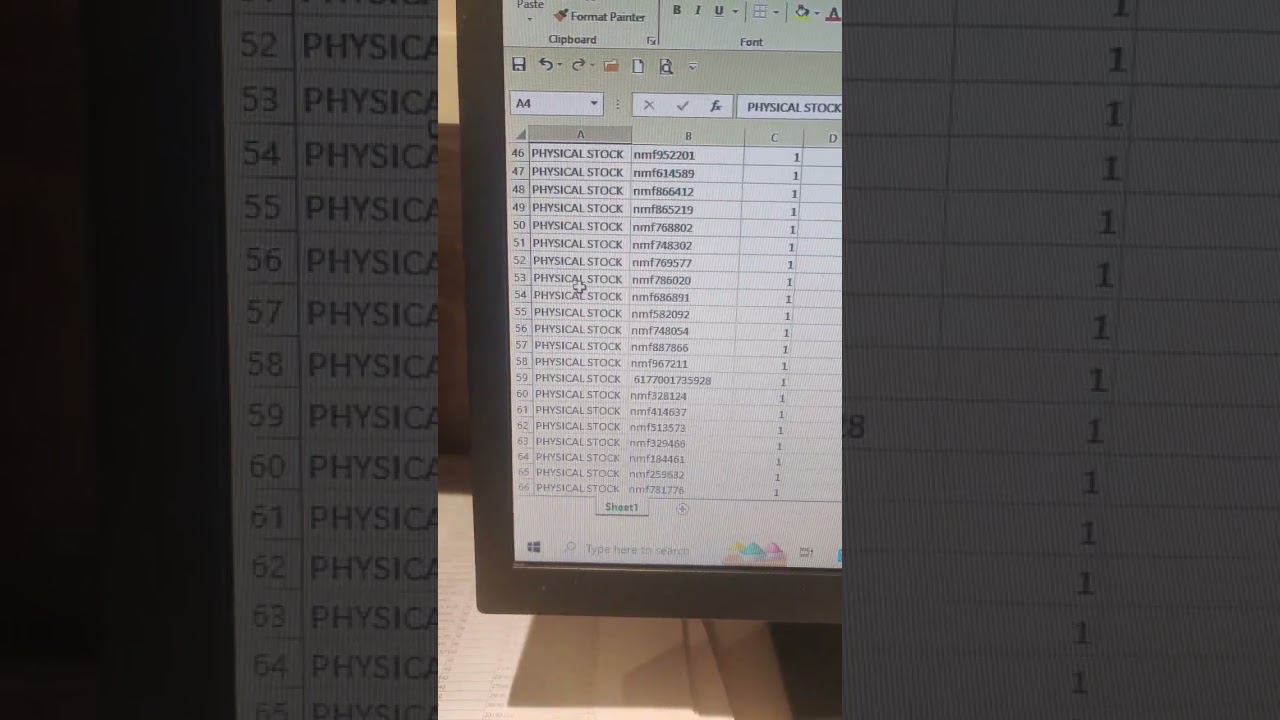 retail store stock  audit new style
