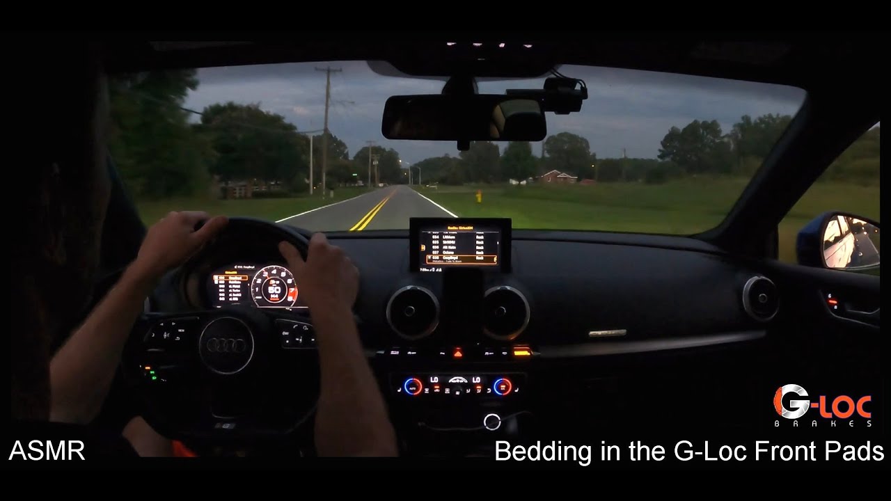2018 Audi S3: Episode 91: Bedding New G-Loc Front Brake Pads on Night Cruise