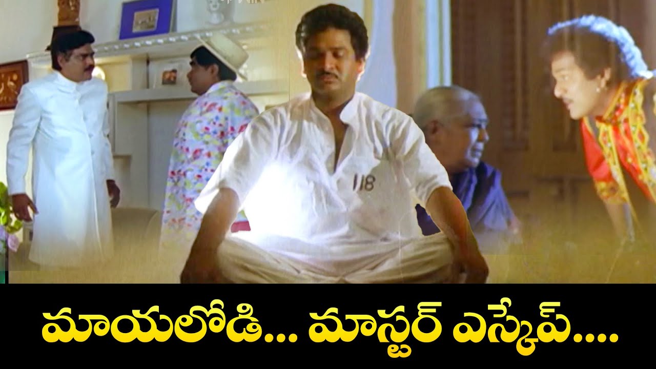 మాయలోడి మాస్టర్ ఎస్కేప్   | Rajendraprasad | Soundarya | Maayalodu | ETV #ML