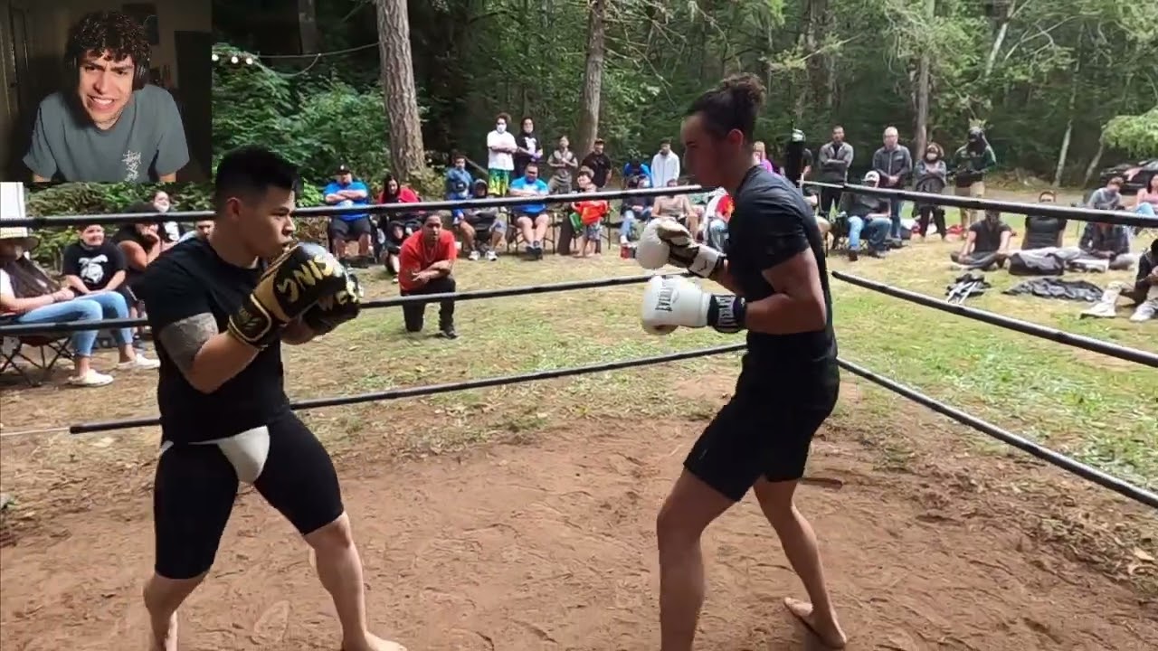 THANGOREACTS taekwondo Master takes a BACKYARD fight