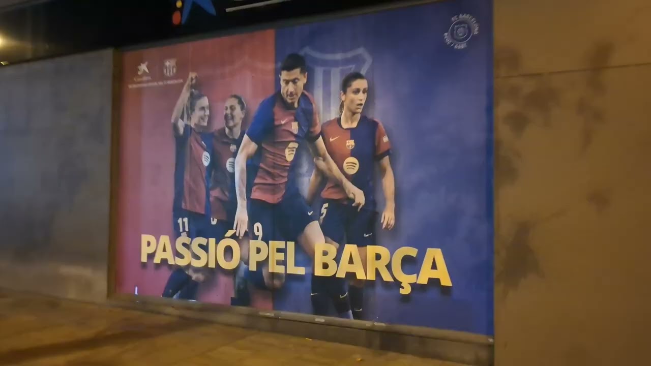 FC Barcelona ⚽ Museum Store & Camp Nou Construction Site at Night | Barça Stadium 2025