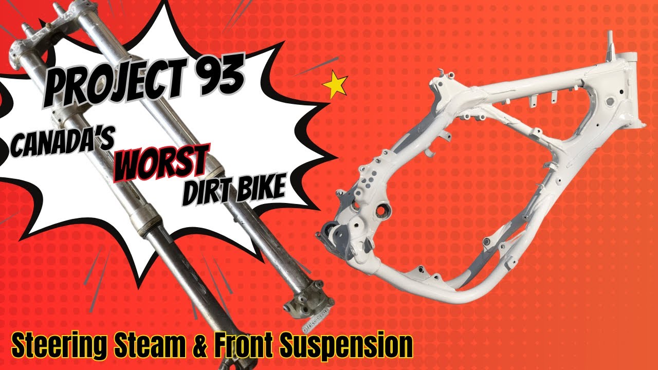 1993 Honda CR250, Steering Stem Bearing & Fork Seals, Project 93 Canada's Worst Dirt Bike Rebuild
