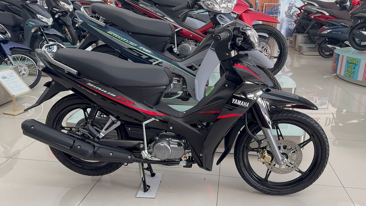 Yamaha Sirius 110 2026 Đen Tem Đỏ Bánh Mâm| Bình Exciter