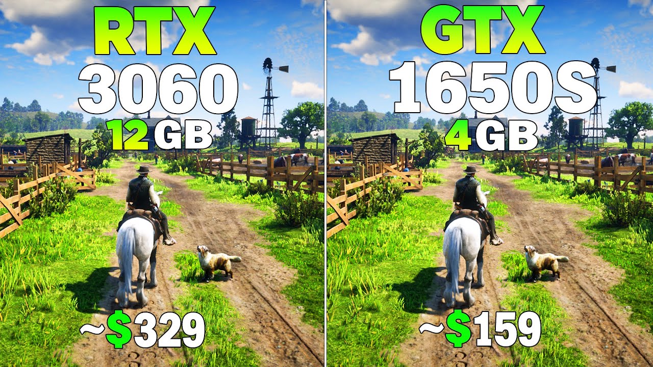 RTX 3060 vs GTX 1650 Super - Test in 8 Games