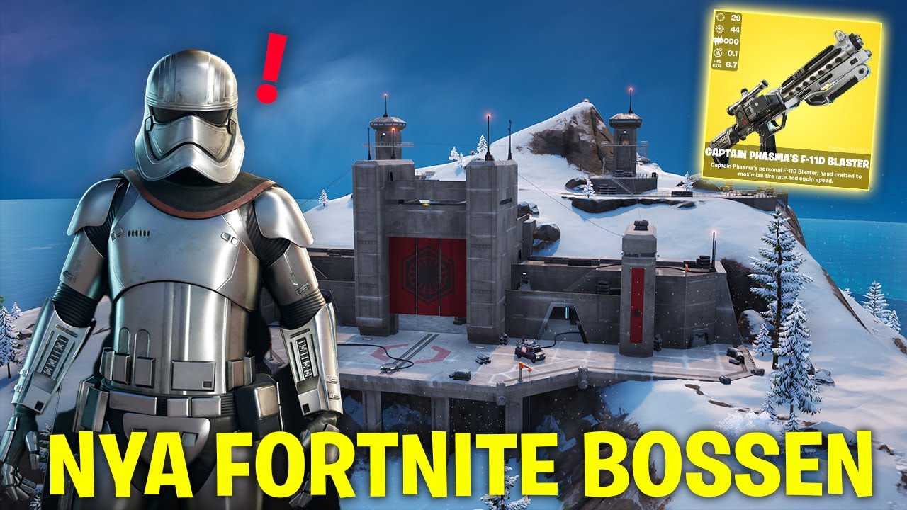 HITTAR & DÖDAR NYA CAPTAIN PHASMA BOSS I FORTNITE STAR WARS! *NY ENKEL MYTHIC BOSS*