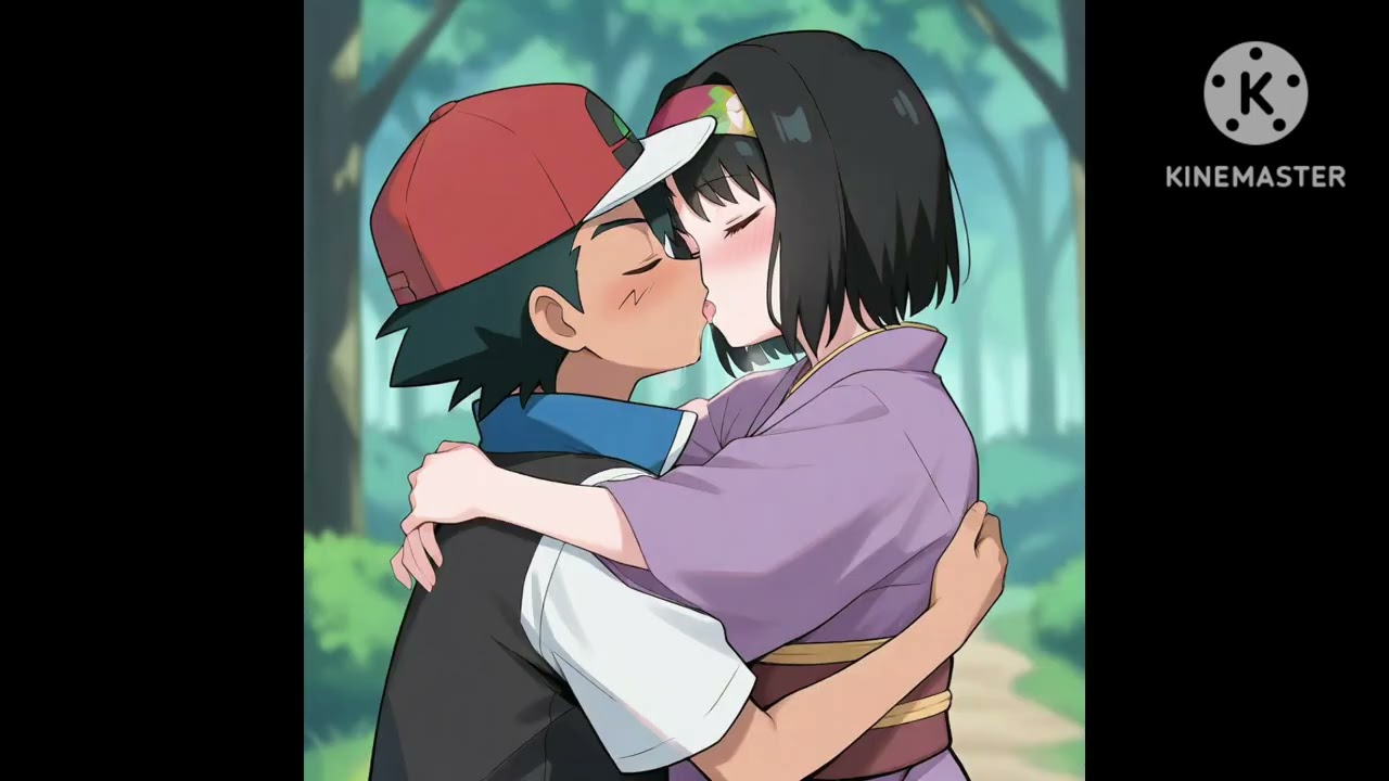Ash x  Erika Pokémon  viento y brisa 