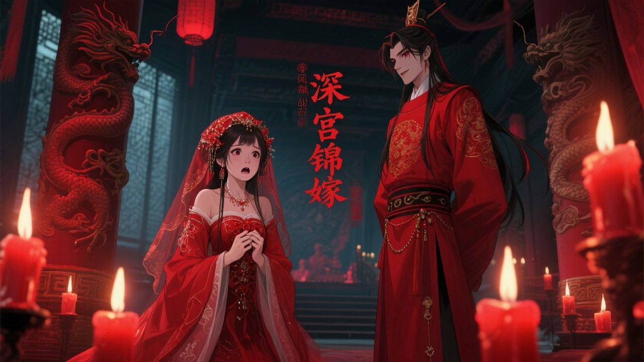 【古风言情】上新啦✨《深宫锦嫁》短篇故事，妹妹替嫁美艳太监，地狱般婚夜却意外心动，美强狠夫与庶女的错位姻缘悄然展开。 #故事 #古风 #甜宠 #完结 #故事全集 #甜宠漫剧场