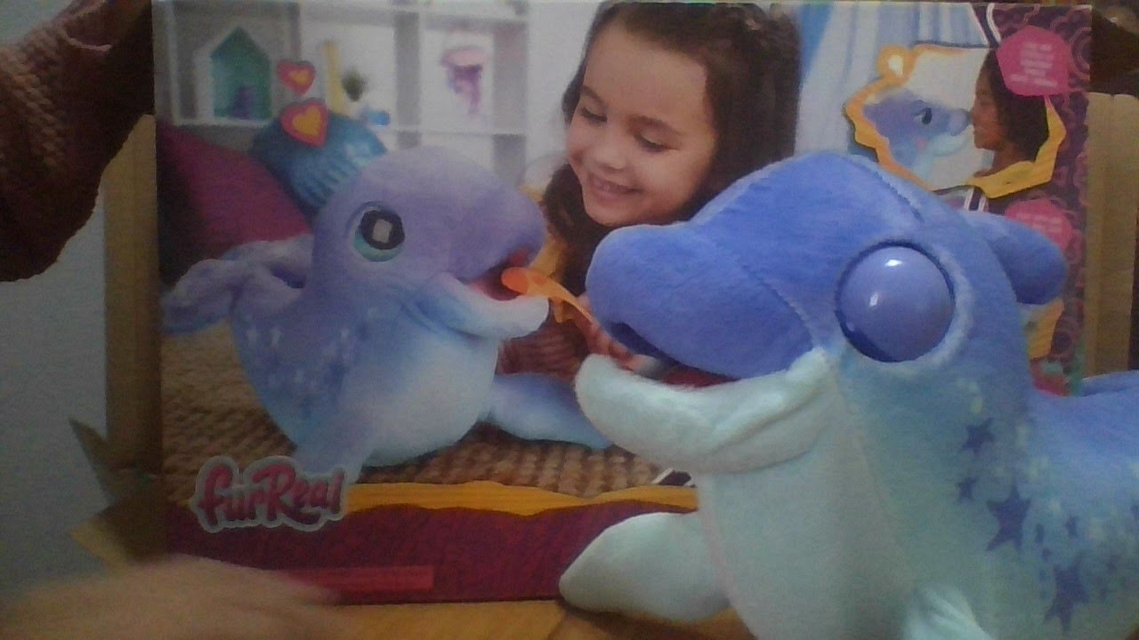 Unboxing Furreal friends dazzlin dimples my playful dolphin , demonstration and features, enjoy.
