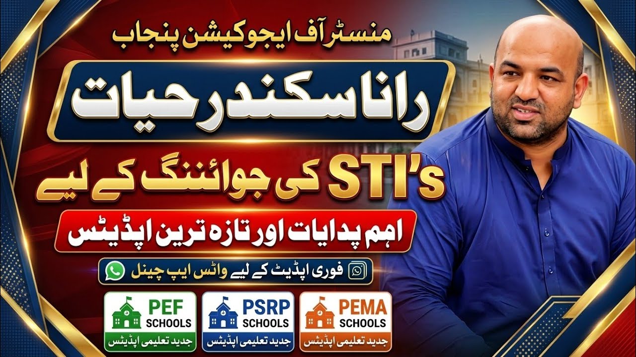 New STI Jobs Coming Soon | STI Contract Extension Confirmed Date by Rana Sikander Hayat