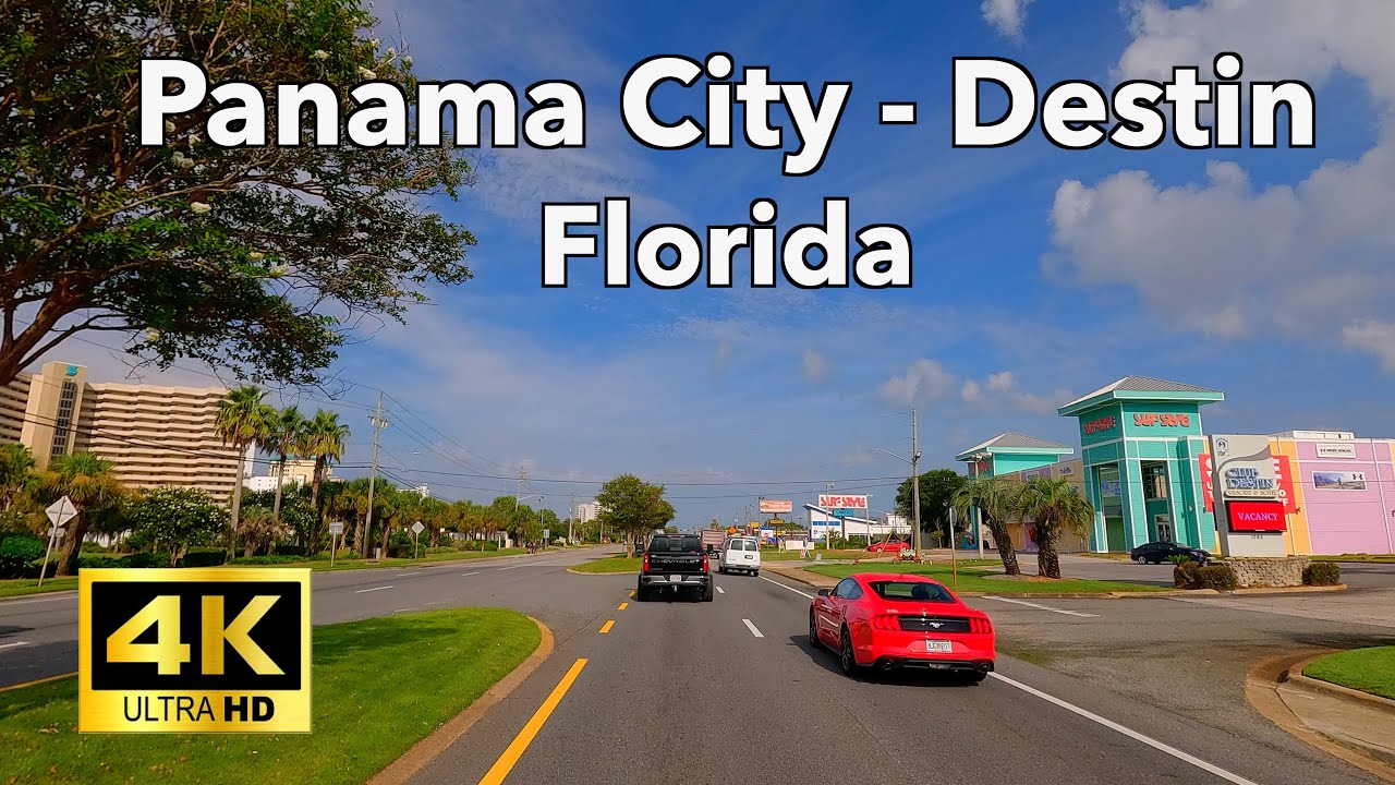 Panama City to Destin, Florida | 4K Scenic Drive