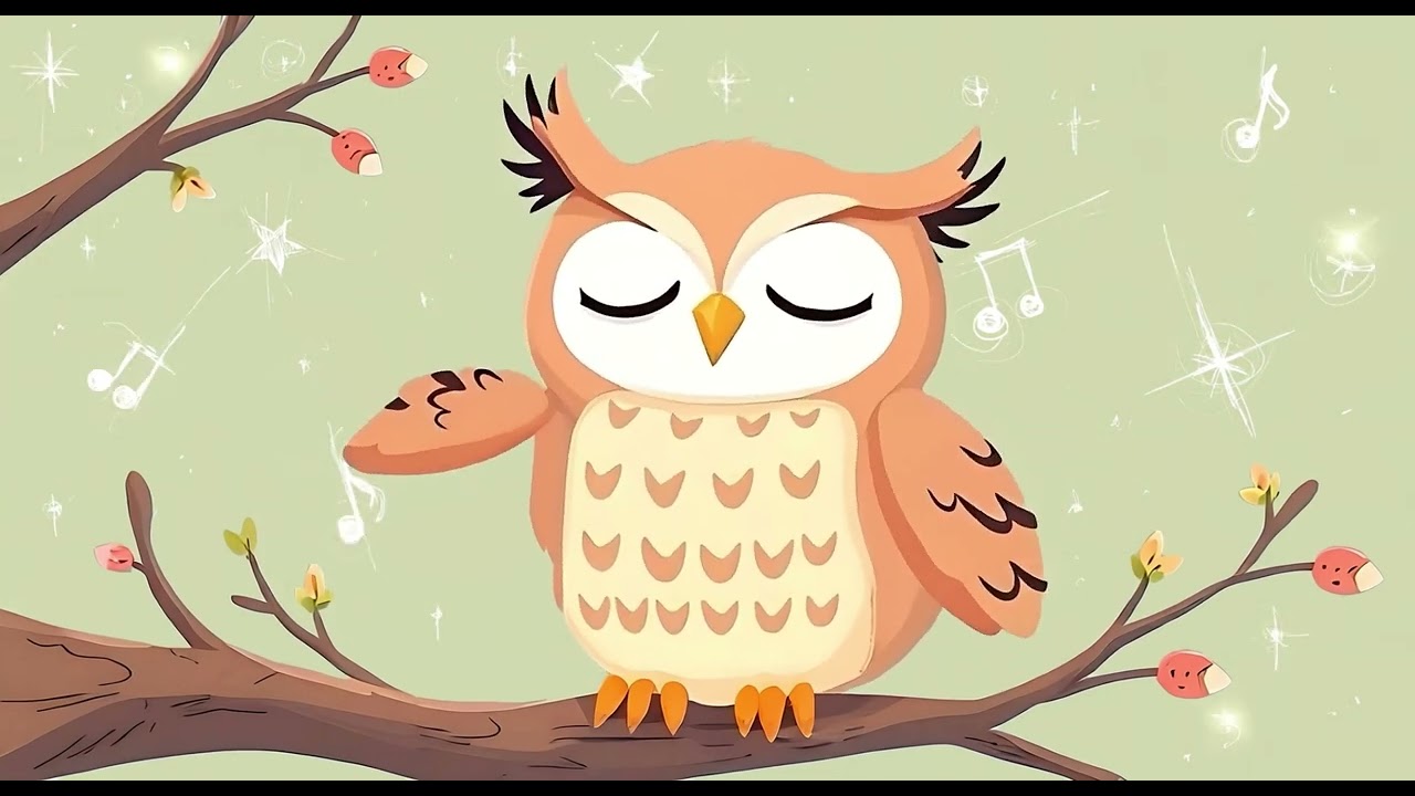 🦉Canción de cuna relajante para bebés 💤 Día Ruidoso, Sueño Suave - Mindy The Sleepy Owl 🦉