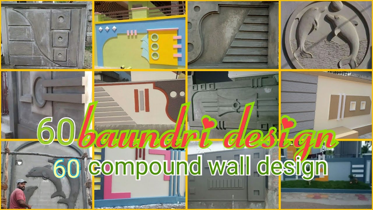 new model house  compound wall design 100 model Boundary design