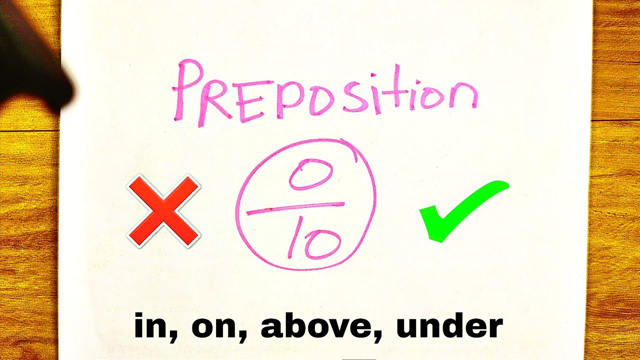 Preposition in 10 mins Easy Basics PART - 1 | Preposition in English Grammar | Preposition of place