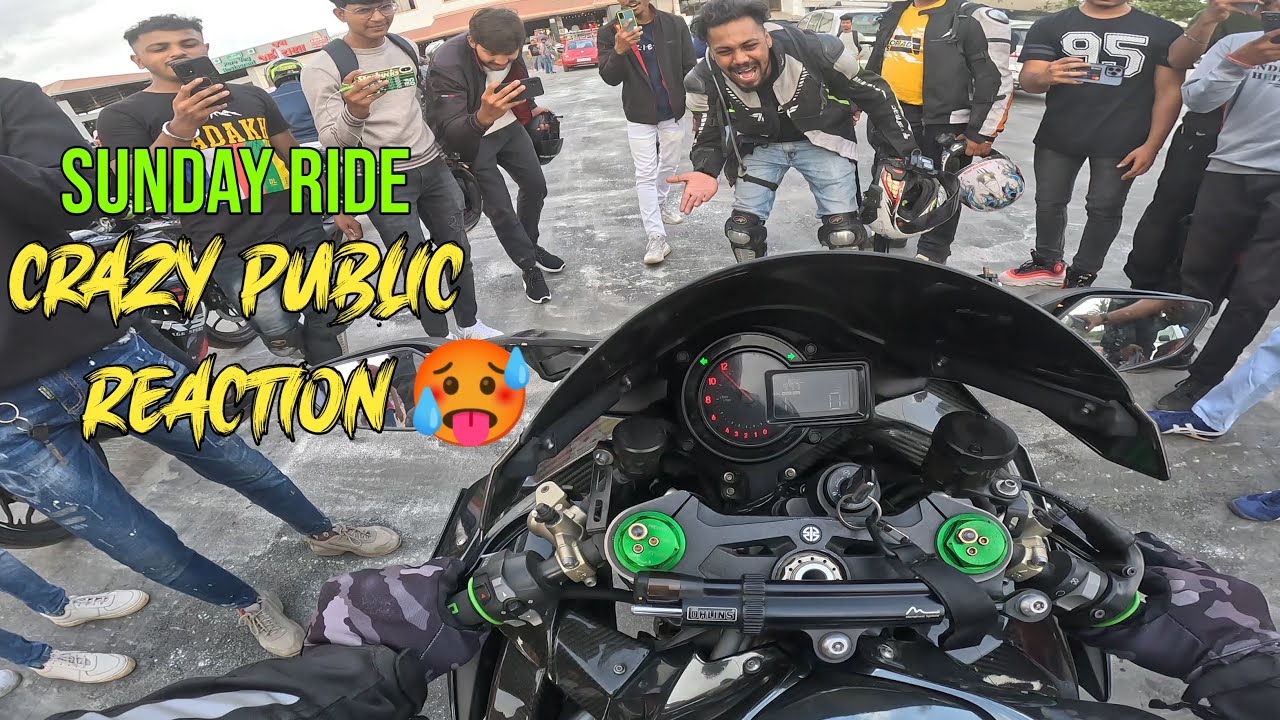 Sunday Ride With My Kawasaki Ninja H2 | CRAZY PUBLIC REACTION 🥵|