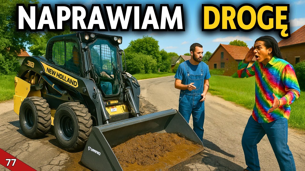 SĄSIAD NIE WYTRZYMAŁ, GDY NAPRAWIAŁEM DROGĘ 🌻 Prawdziwe życie na wsi #77 🌻fabuła w FS 25