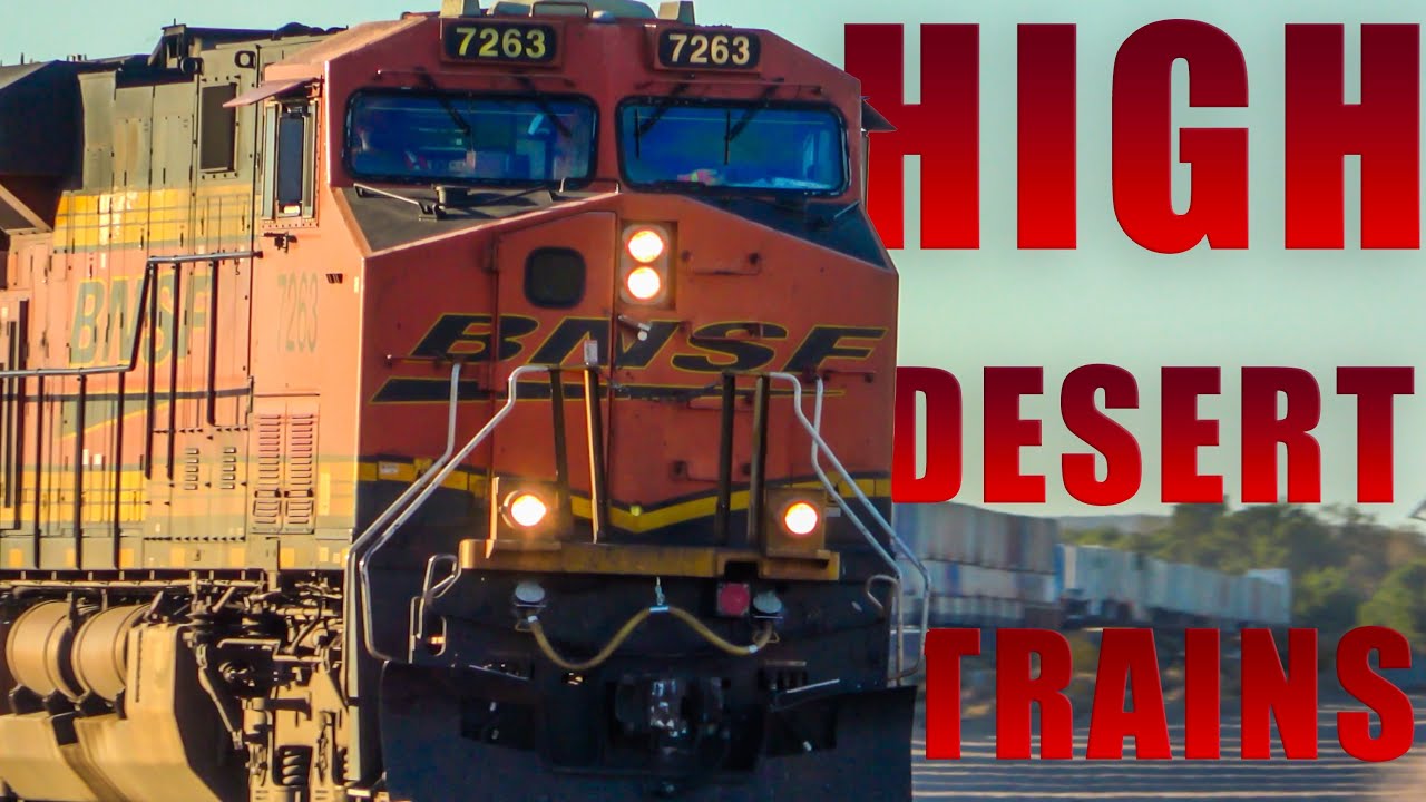 FAST Freight Trains In The High Desert! Trains Of Barstow