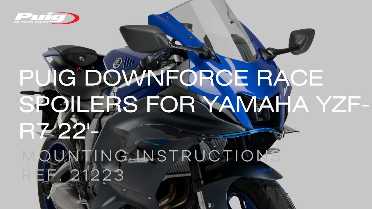 REF. 21223 - DOWNFORCE RACE SPOILERS FOR YAMAHA YZF-R7 22'-
