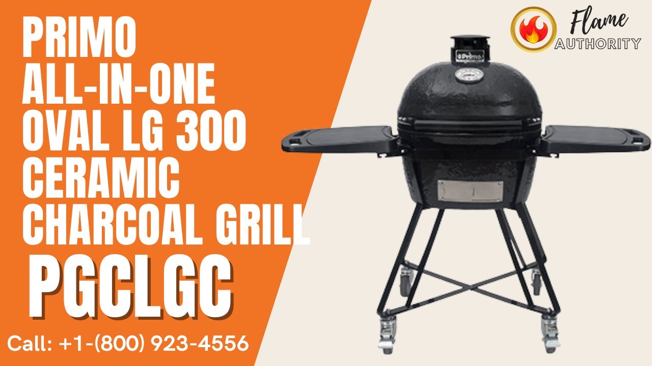 Primo All-In-One Oval LG 300 Ceramic Charcoal Grill PGCLGC