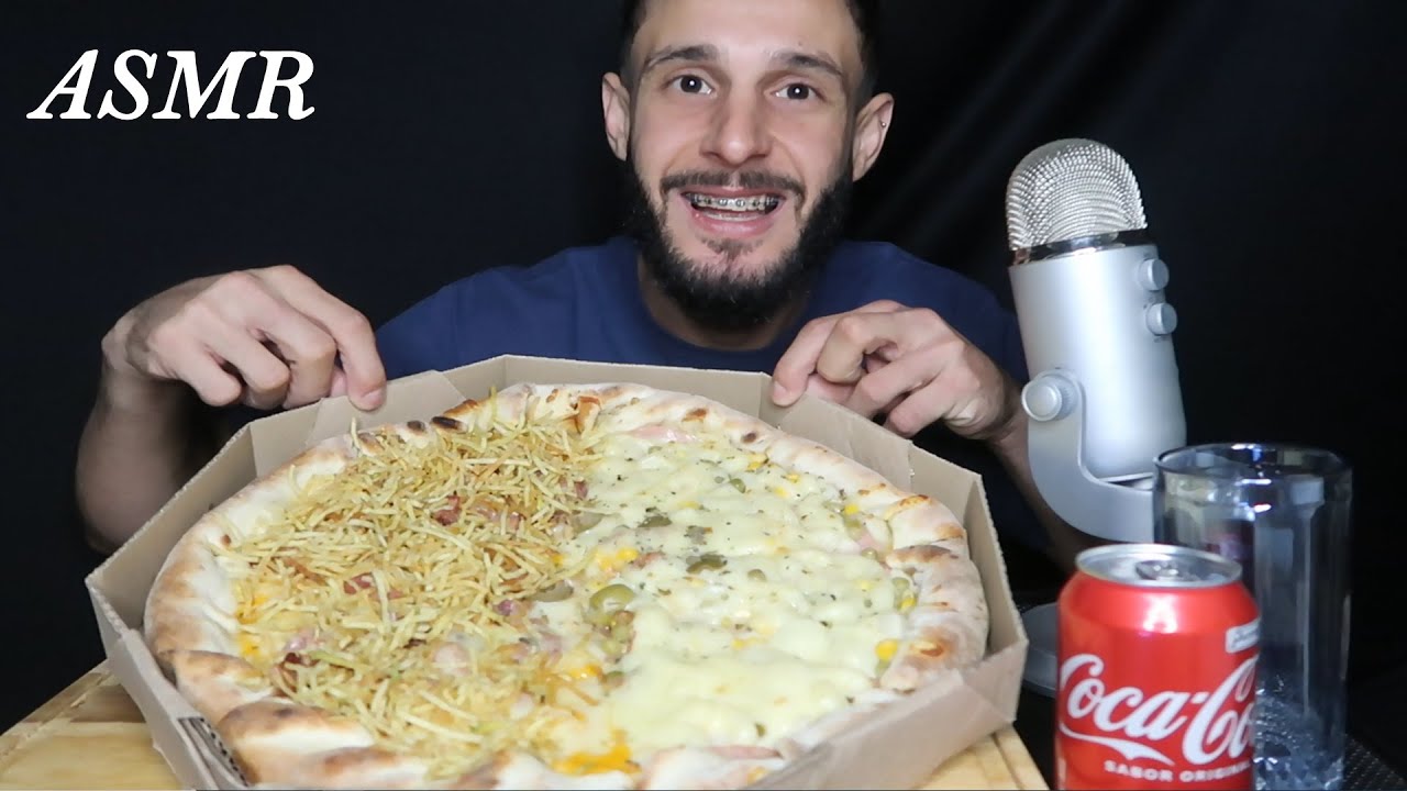 ASMR DEVORANDO PIZZA 🍕🍕 | MUKBANG | SONS DE MASTIGAÇÃO