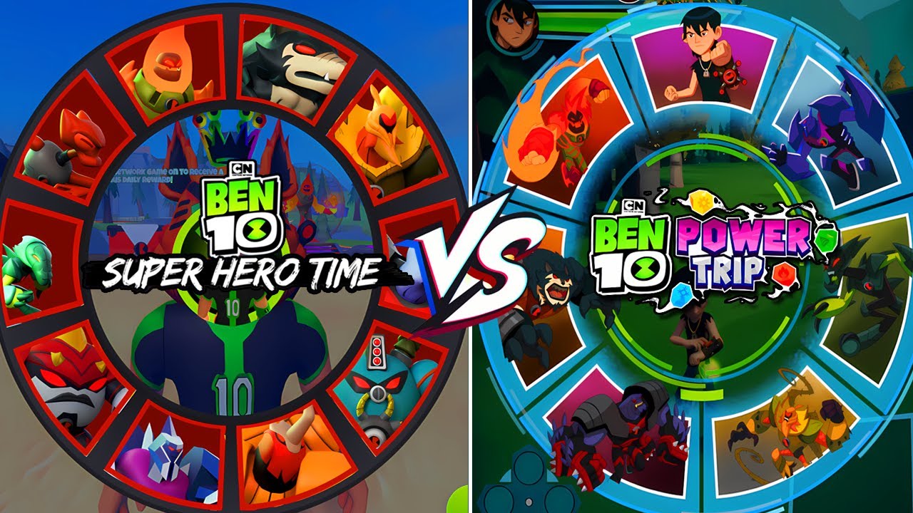 EVOLUÇÃO DO BEN 10 SUPER HERO TIME (ROBLOX) VS BEN 10 POWER TRIP (STEAM) V2 COM ALIENS DO KEVIN 11!