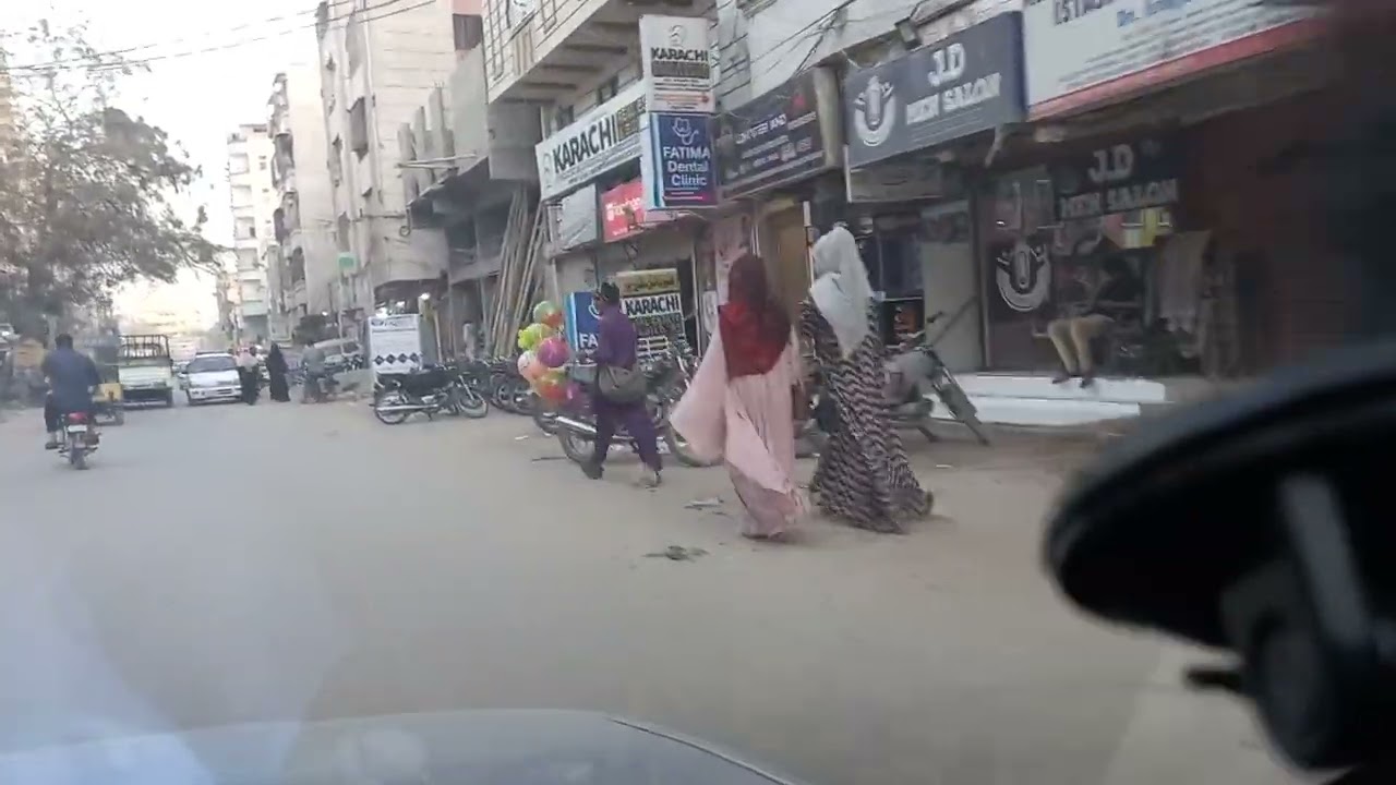 Street View of Nazimabad Khalafat Chowk | Nazimabad Board office, Paposh, Abbasi Shaheed Hospital