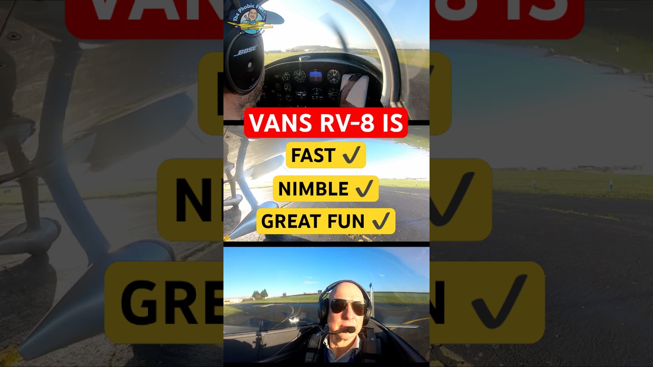 Lot z tyłu VANS RV-8 - świetna zabawa!
