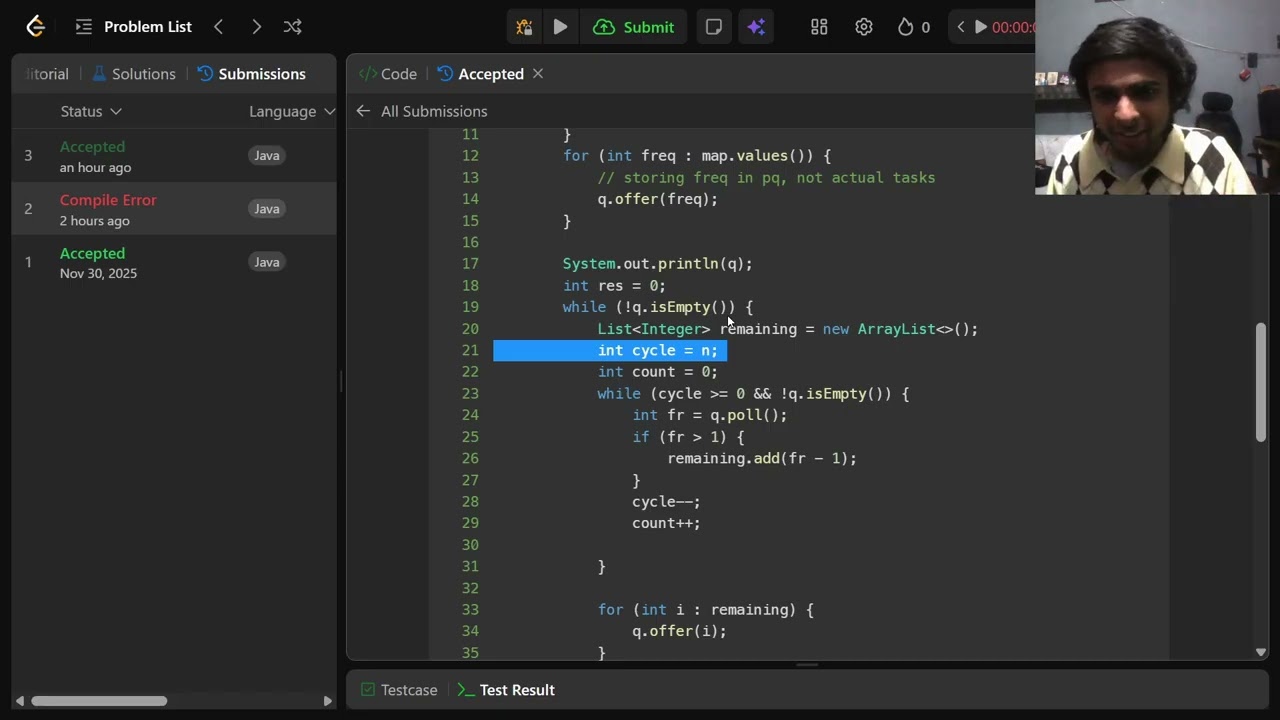 walking myself through 621.Task scheduler 