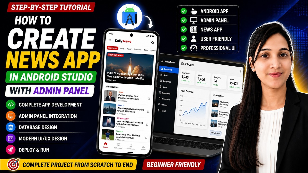 How to Create News App in Android Studio with Admin Panel - @TechnicDude