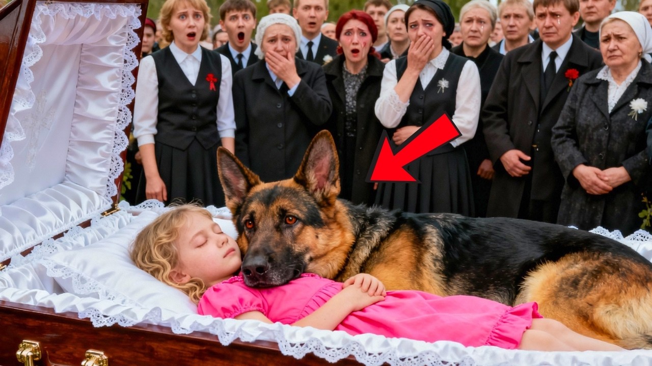 Собака не отходила от гроба девочки — пока люди не узнали правду и не сдержали слёз