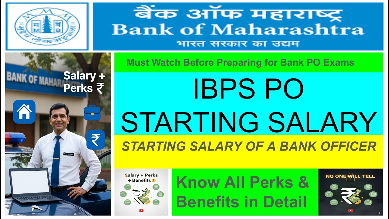 Bank PO Starting Salary in 2026 | Bank of Maharashtra Real Salary Slip + Perks and Benefits #ibpspo