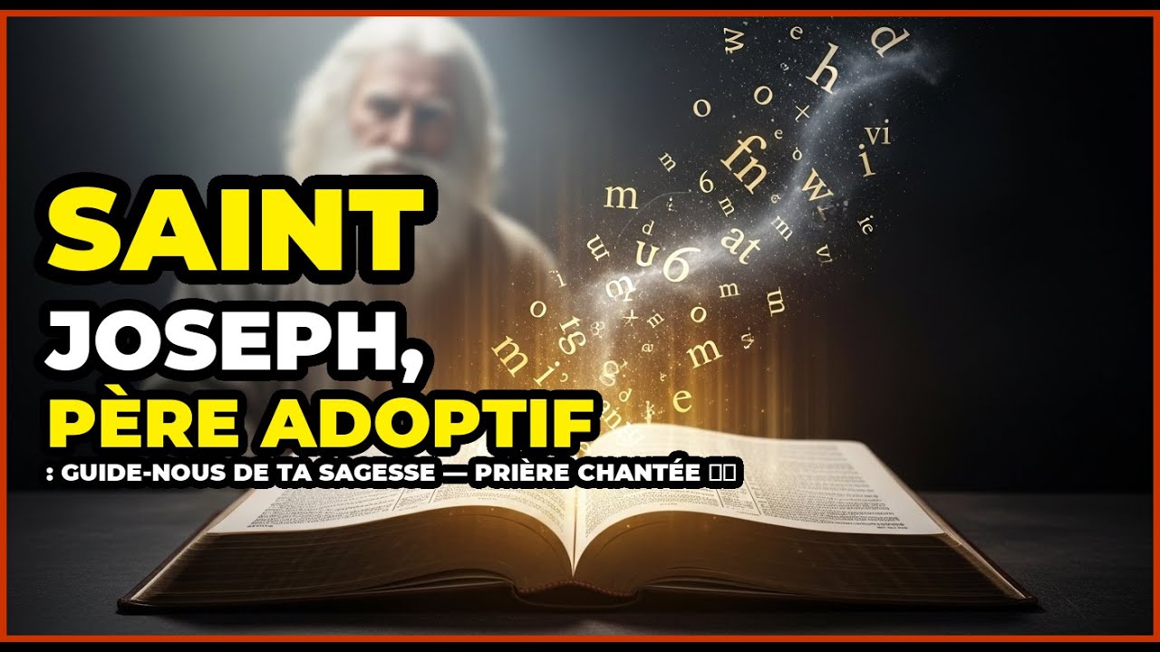 Saint Joseph, PÈRE ADOPTIF : Guide-nous de Ta Sagesse — Prière Chantée 🙏✨