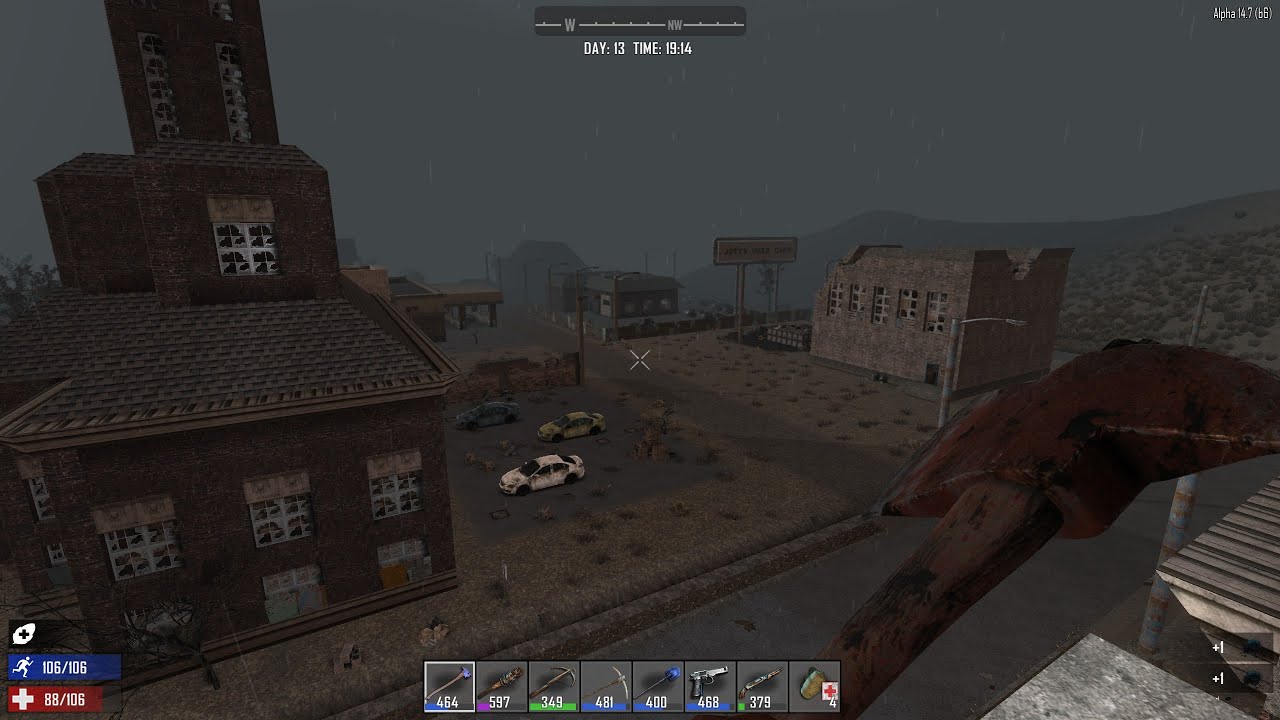 7 days to die alpha 14.7 #12 Powr&oacute;t do pustynnego miasta