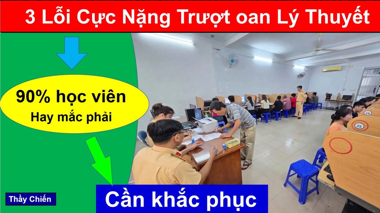 3 Lỗi 90% Học Viên Trượt oan Lý Thuyết Cần Khắc phục ngay - 600 câu hỏi lý thuyết 2025 /Thầy Chiến