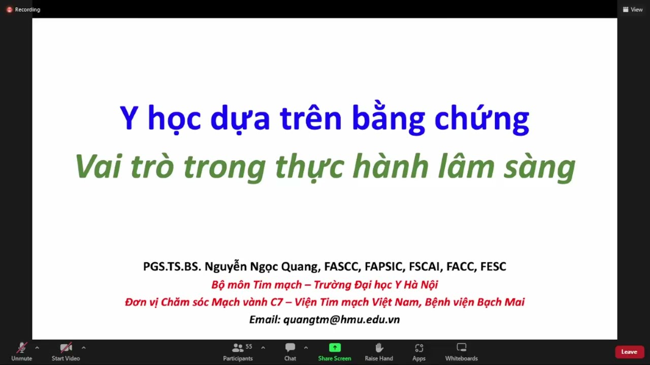Y học dựa trên bằng chứng - Vai trò trong thực hành lâm sàng