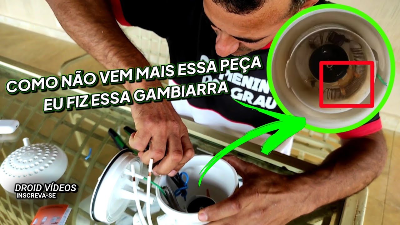 COMO TRANSFORMAR UM CHUVEIRO 