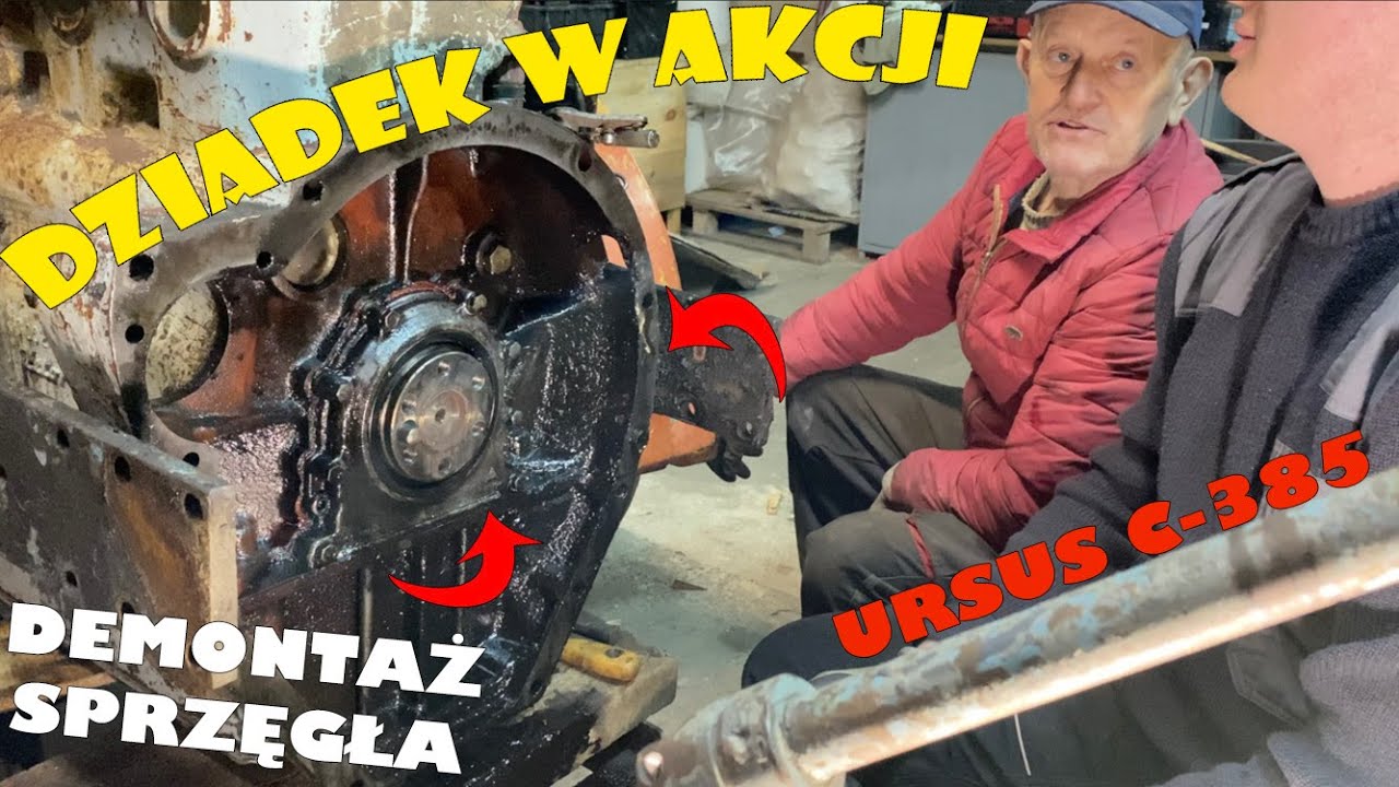 Remont Ursusa C-385 | Dziadek w Akcji | Demontaż Sprzęgła | Czerwony Bizon cz.2