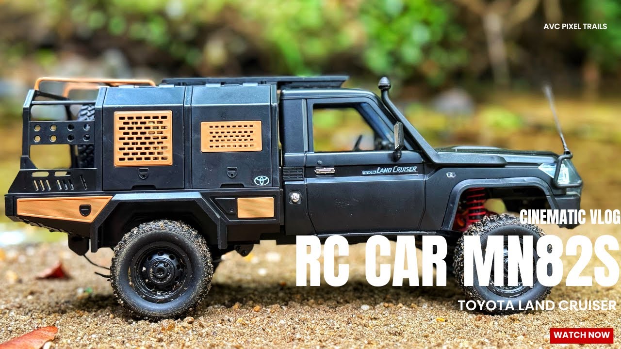 MN82S RC Land Cruiser Conquers Sandy Terrain | 1/12 Scale Off-Road Test