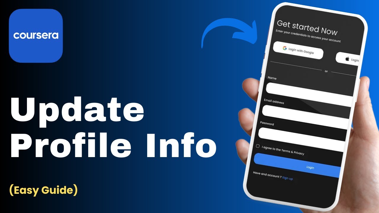 How to Update Profile Info on Coursera