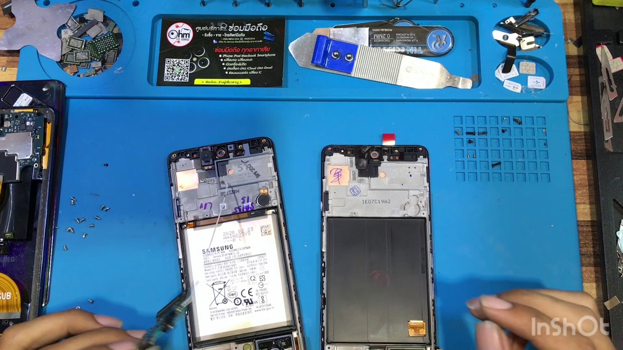 Samsung A51 เปลี่ยนหน้าจอแท้.