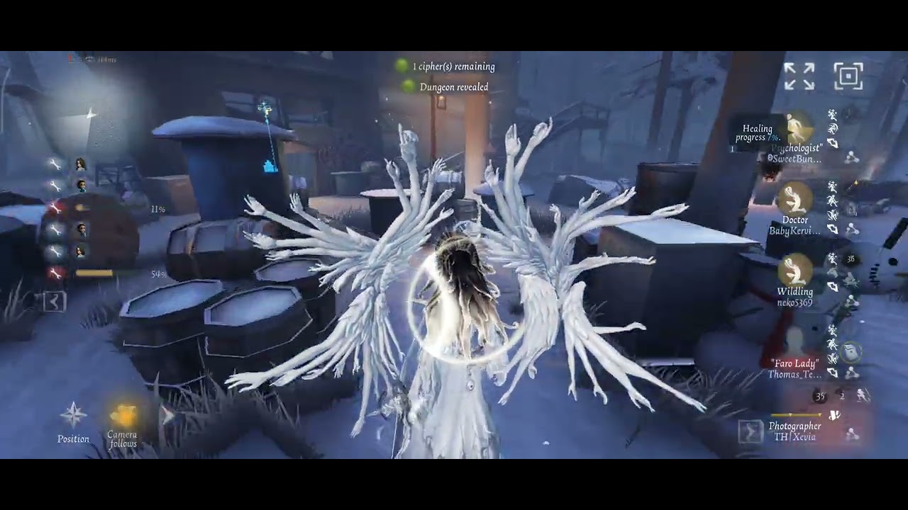 Rank with FairyLand Sskin Wild and Buny with Fern Askin spy and Kerv with Angel Askin Doc#identityv 