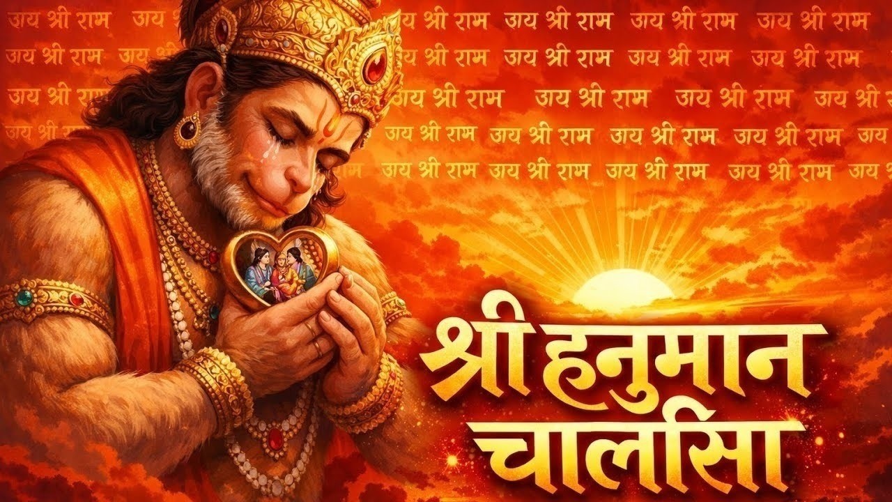 श्री हनुमान चालीसा | Hanuman Chalisa | जय हनुमान ज्ञान गुण सागर | Jai Hanuman Gyan Gun Sagar