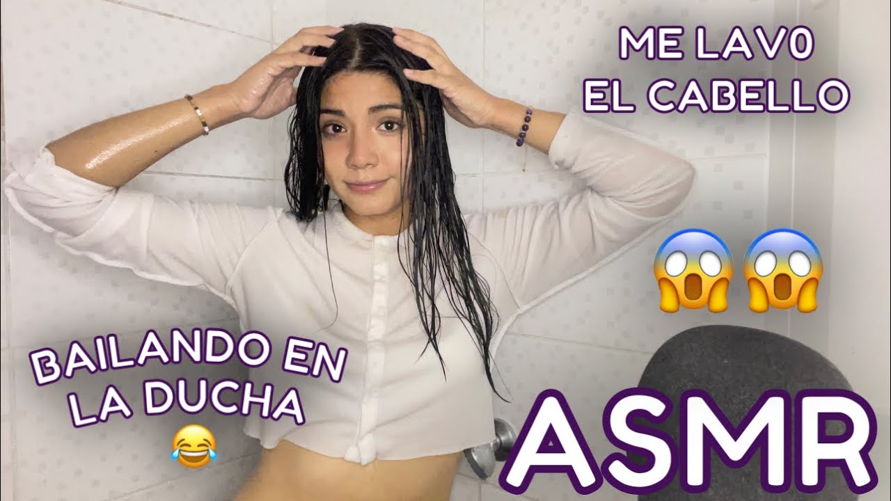 ASMR ESPAÑOL / Asmr PERO LAVÁNDOME EL CABELLO / ME doy un B4Ñ0