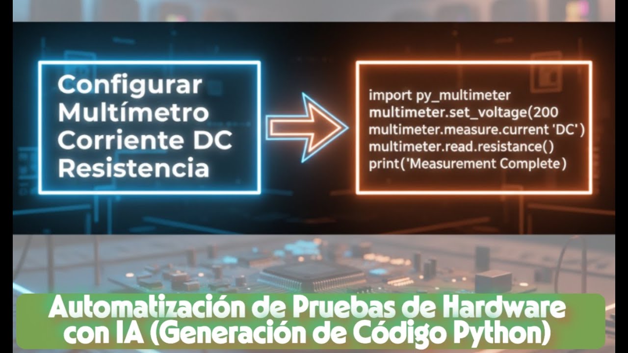 Automatizaci&oacute;n de Pruebas de Hardware con IA (Generaci&oacute;n de C&oacute;digo Python)