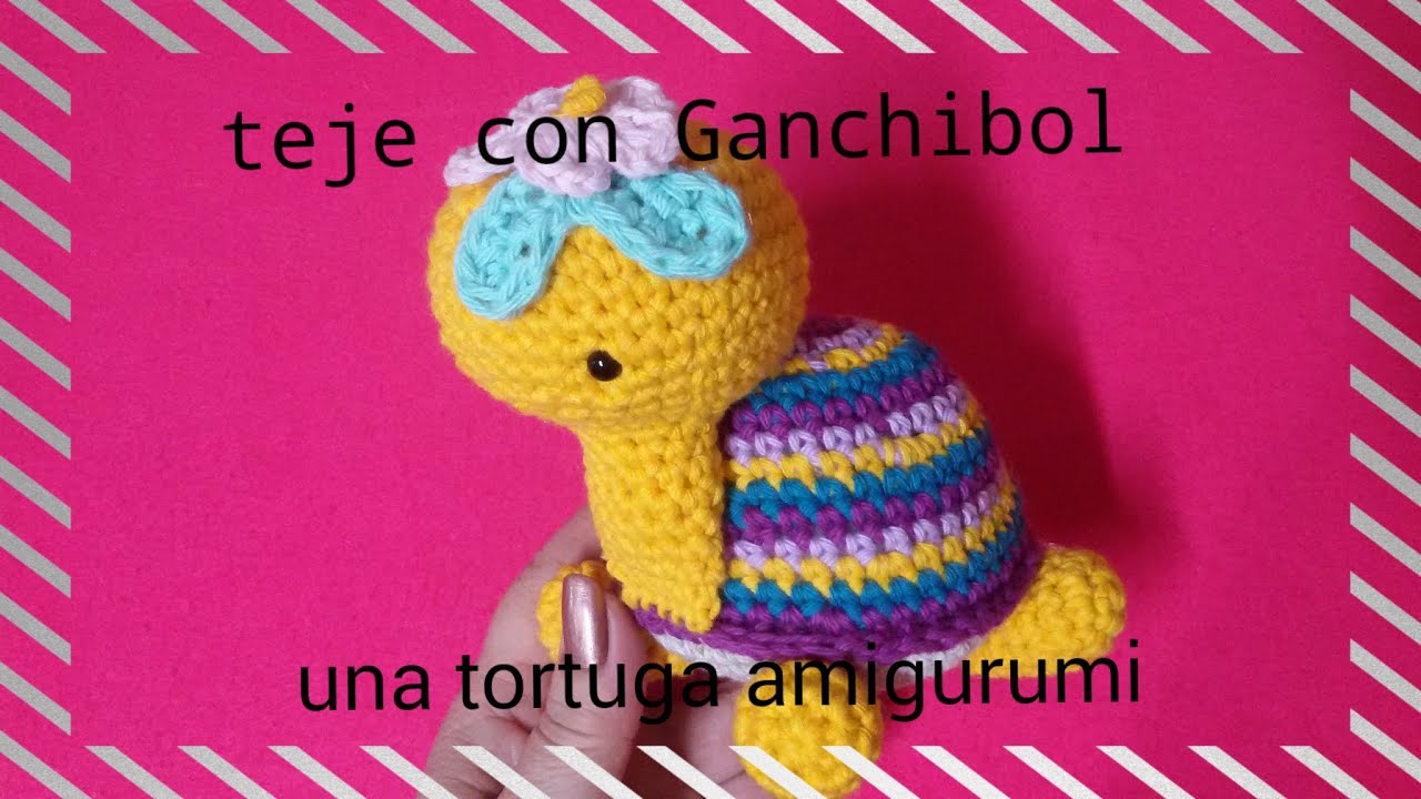 Tutorial paso a paso//teje con GanchiBol//tortuga amigurumi