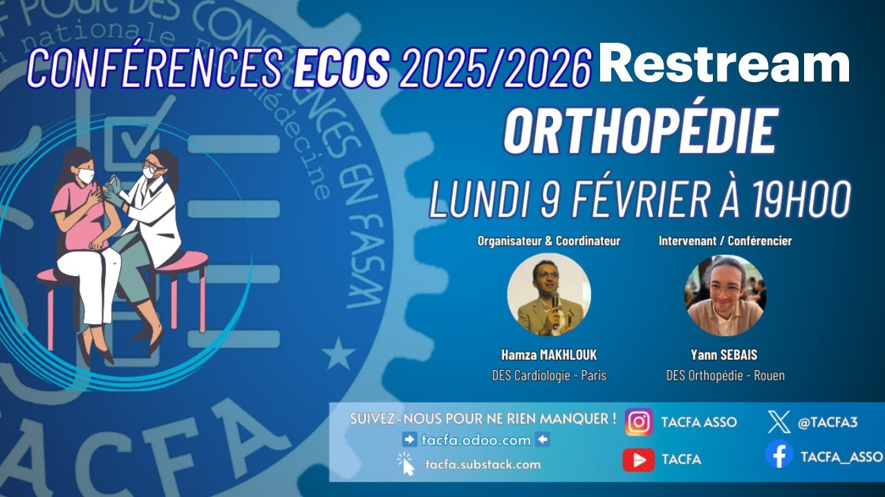 Conférence TACFA ECOS 2025/2026 - Orthopédie