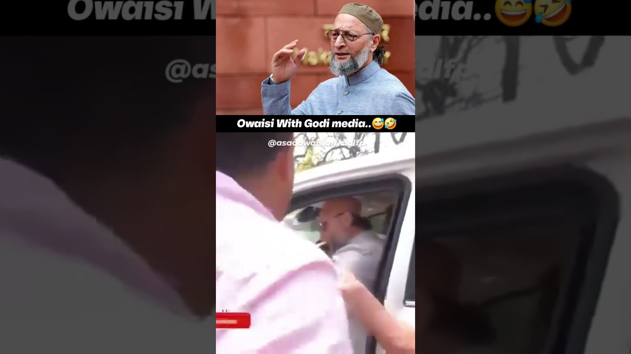 Asaduddin Owaisi's Therapy For Godi Media..😅🤣 || #owaisi #godimedia #funny #fyp #shorts