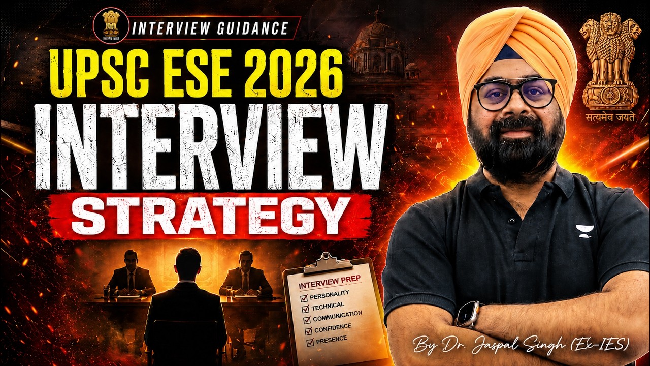 UPSC ESE 2026 Interview Strategy by Dr. Jaspal Singh (Ex-IES)