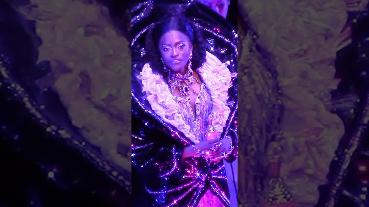 Johanna Moise as &lsquo;Viola Van Horn&rsquo; in DBH ✨💜 #broadway #deathbecomesher
